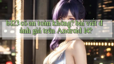 b123 có an toàn không bài viết đánh giá trên Android 14