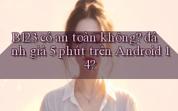 B123 có an toàn không đánh giá 5 phút trên Android 14