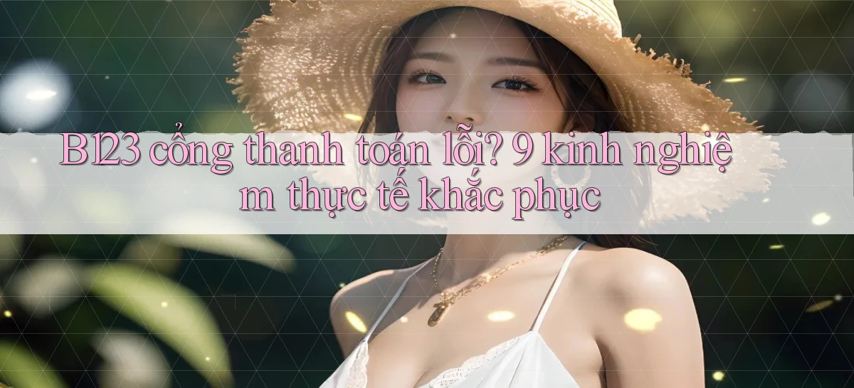 B123 cổng thanh toán lỗi 9 kinh nghiệm thực tế khắc phục