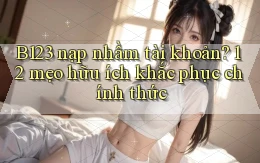 B123 nạp nhầm tài khoản 12 mẹo hữu ích khắc phục chính thức