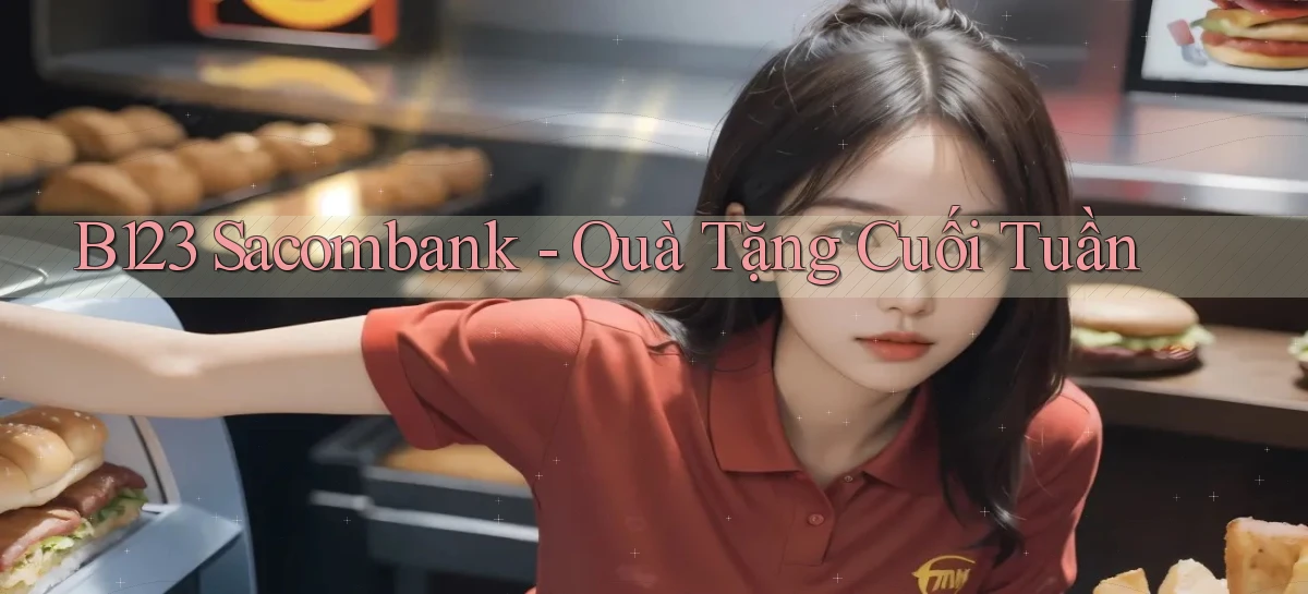 b123 sacombank quà tặng cuối tuần