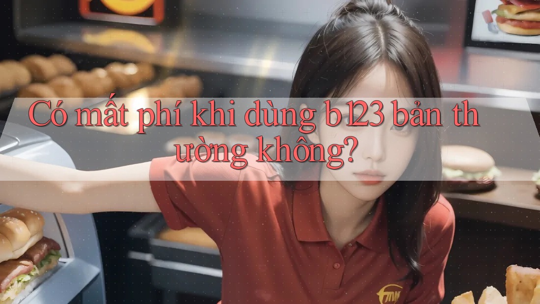 Có mất phí khi dùng b123 bản thường không?