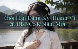 giới hạn đăng ký thành viên b123 code năm mới