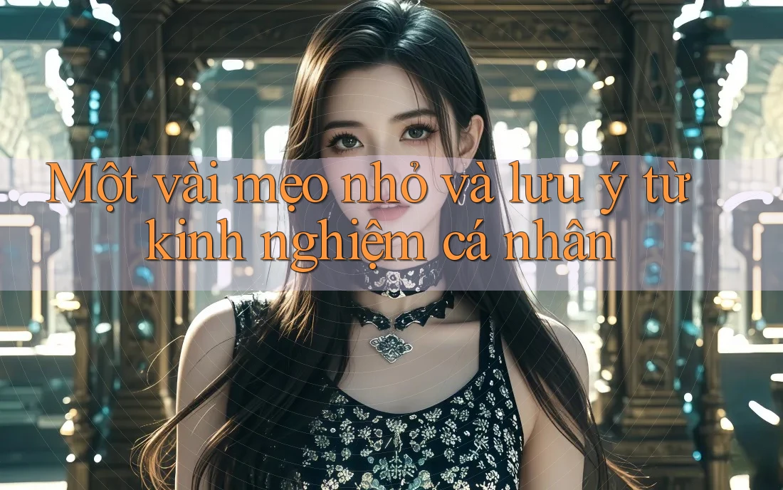 Một vài mẹo nhỏ và lưu ý từ kinh nghiệm cá nhân