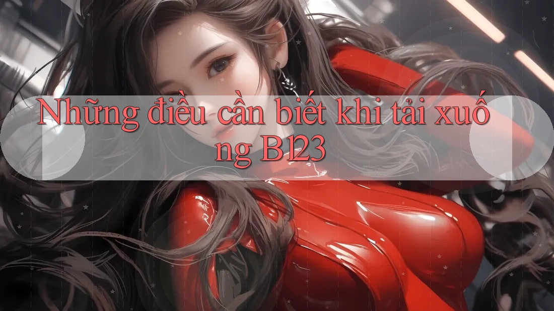 Những điều cần biết khi tải xuống B123