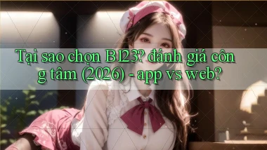 Tại sao chọn B123 đánh giá công tâm (2026)   app vs web