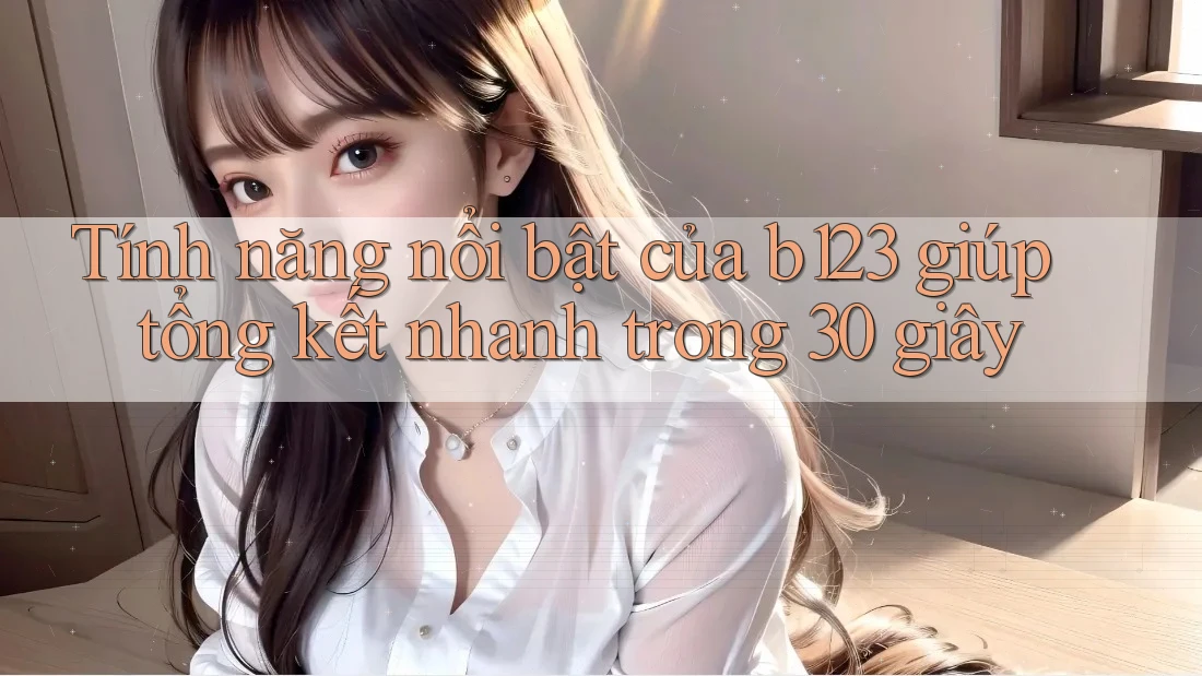 Tính năng nổi bật của b123 giúp tổng kết nhanh trong 30 giây