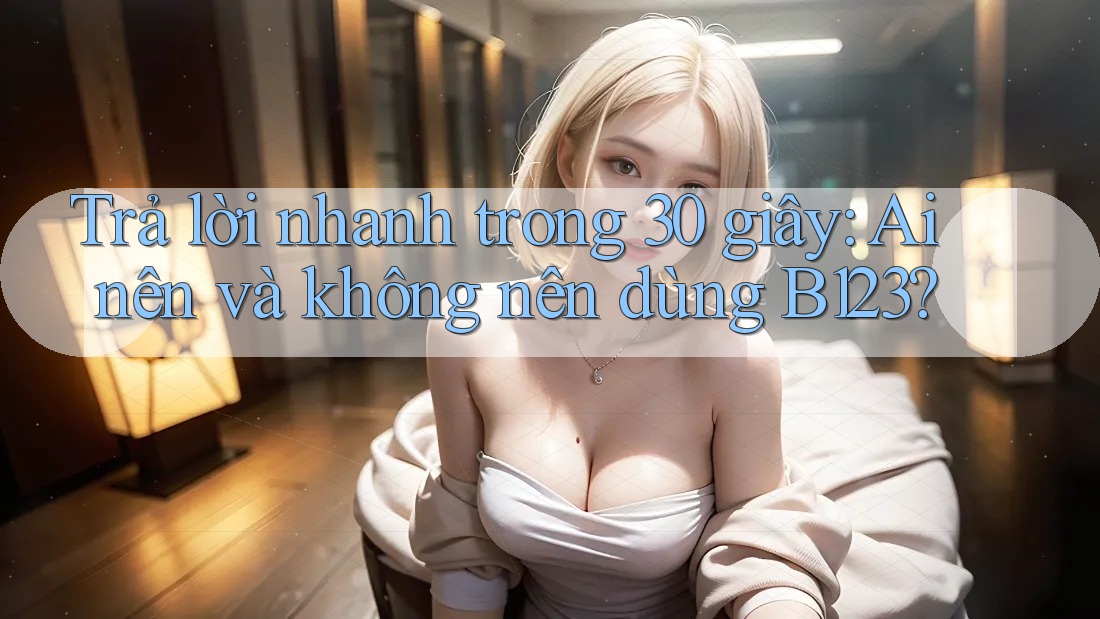 Trả lời nhanh trong 30 giây: Ai nên và không nên dùng B123?