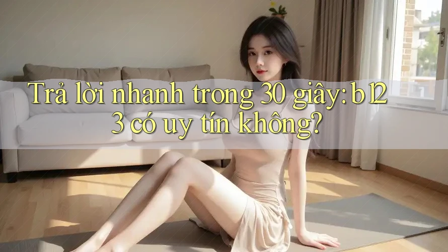 Trả lời nhanh trong 30 giây: b123 có uy tín không?