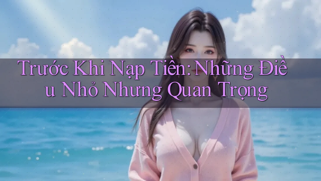 Trước khi nạp tiền: Những điều nhỏ nhưng quan trọng